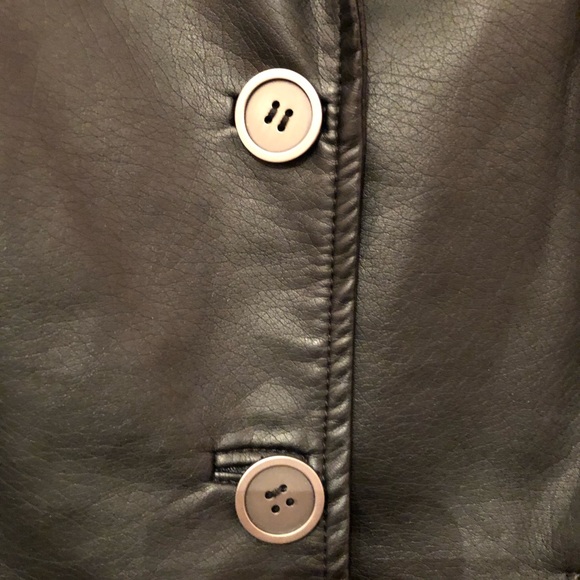 Black Pleather Jacket/Blazer - Picture 2 of 6